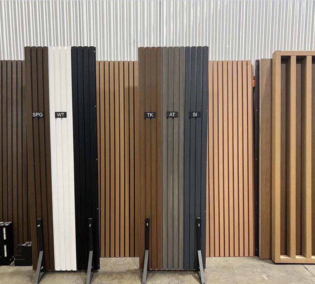 Color samples in showroom